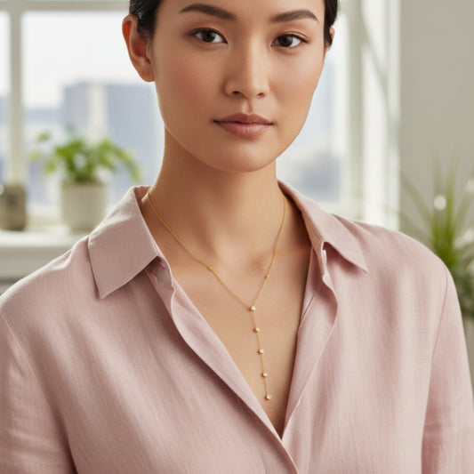 Illuminess™ Gold Vermeil Goddess Sparkle Lariat