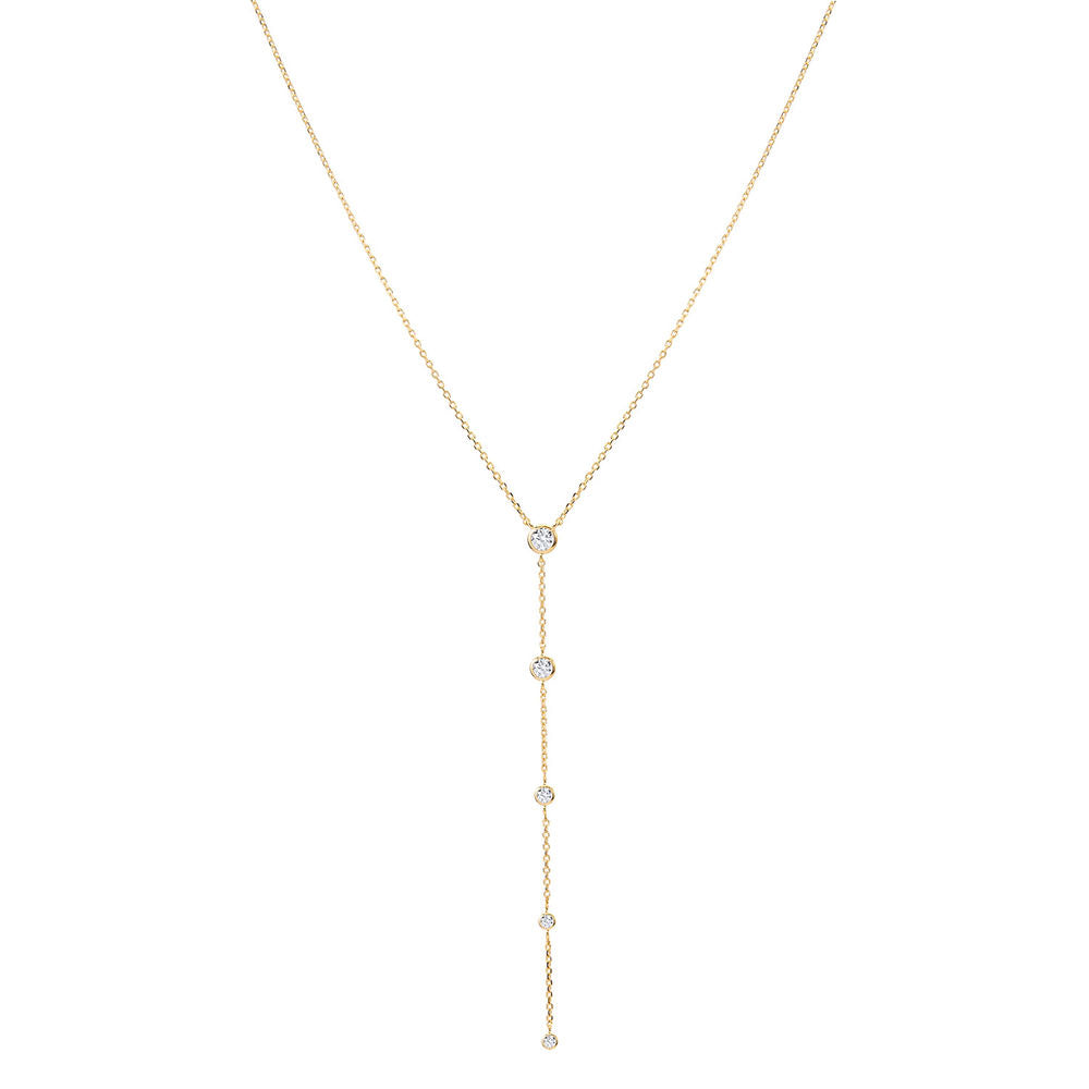 Illuminess™ Gold Vermeil Goddess Sparkle Lariat