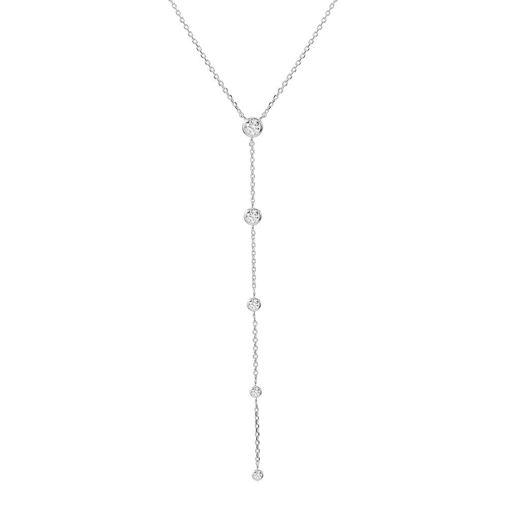 Illuminess™ Sterling Silver Goddess Sparkle Lariat