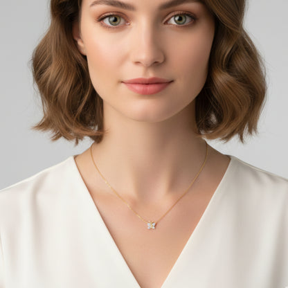 Enchanting Flutterfly™ Gold Vermeil Butterfly Necklace