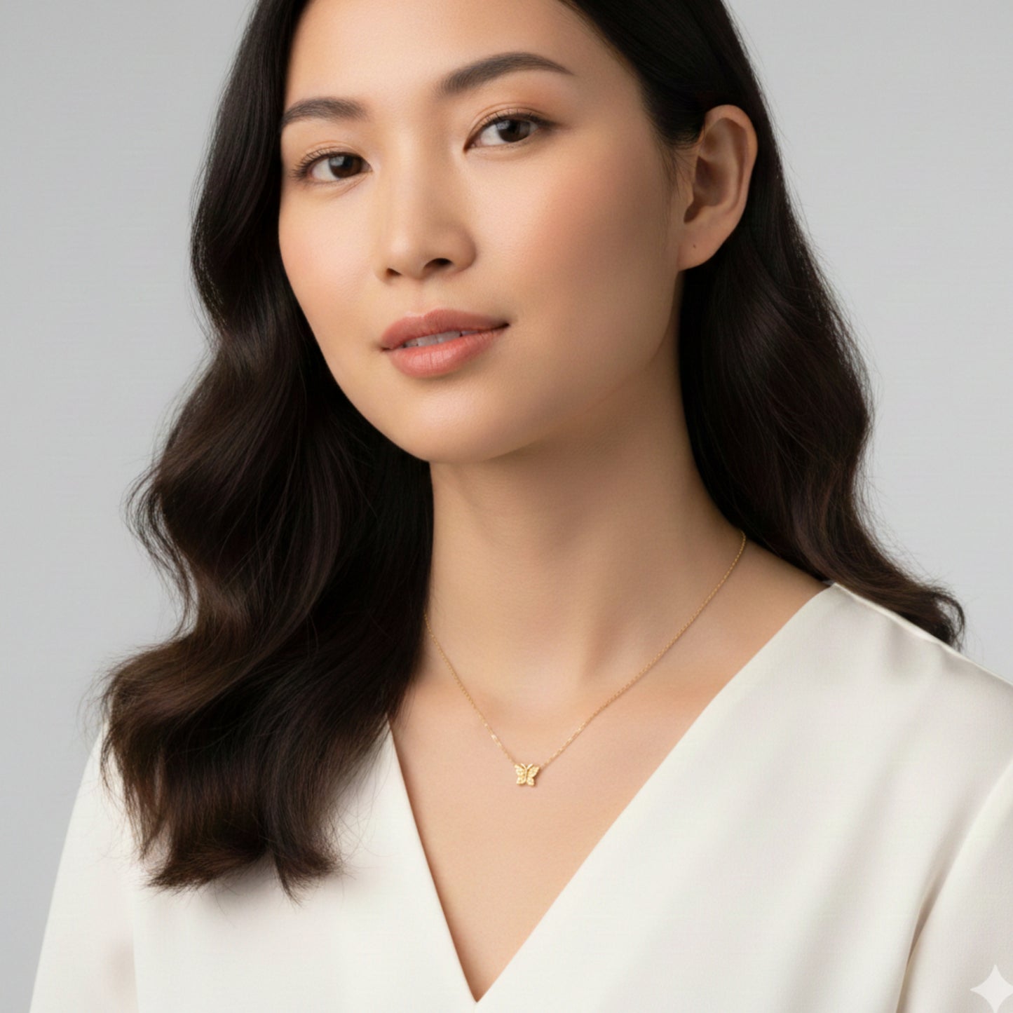 Enchanting Flutterfly™ Gold Vermeil Butterfly Necklace