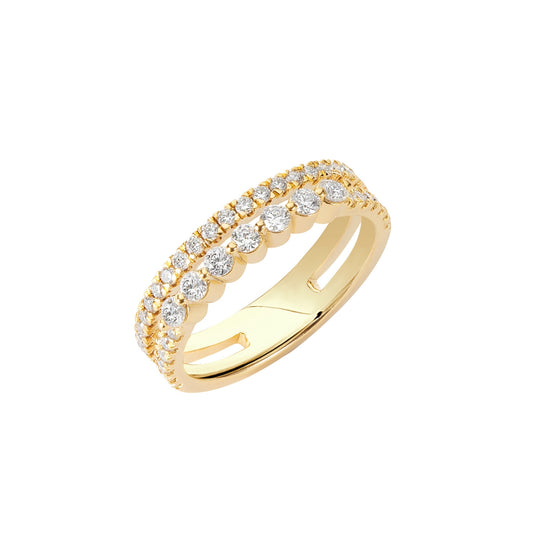 Illuminess™ Gold Vermeil Combi Stack Ring