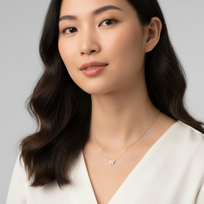 Enchanting Flutterfly™ Sterling Silver Butterfly Necklace