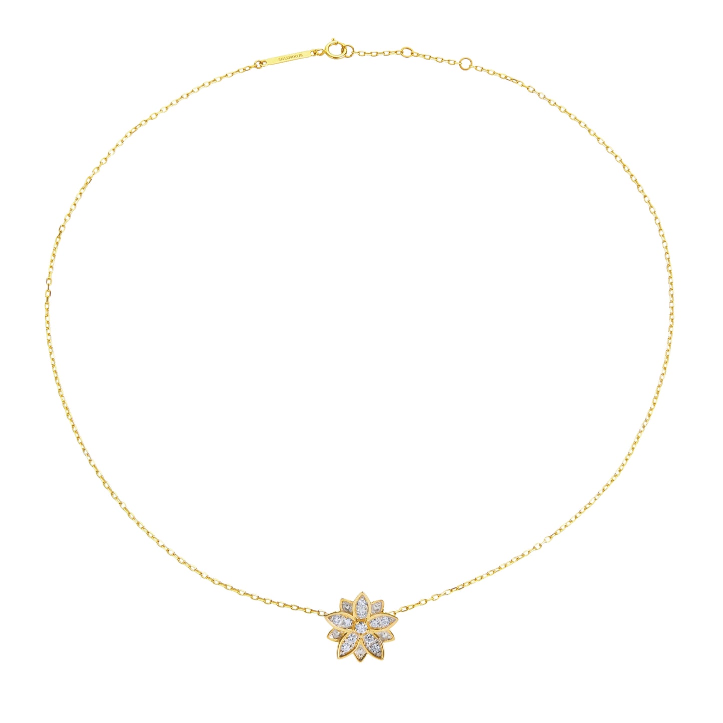 Eternal Bloom™ 14K Gold Diamond Flower Choker / Necklace
