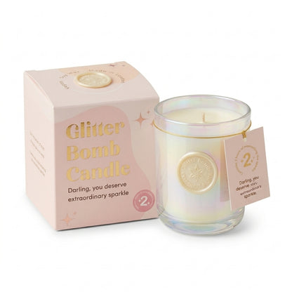 Via Láctea | Vela de Luxo Glitter Bomb™ com Aroma a Coco, Citrinos e Baunilha 230g