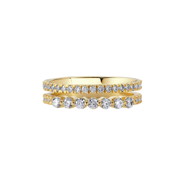 Illuminess™ Gold Vermeil Combi Stack Ring