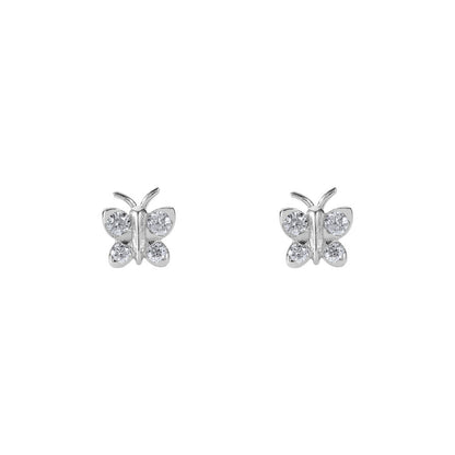 Enchanting Flutterfly™  Sterling Silver Butterfly Studs