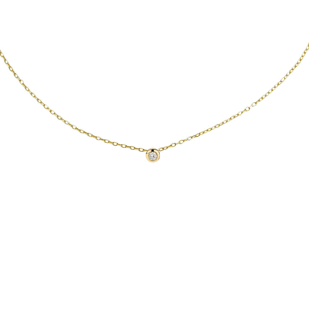 Illuminess™ Gold Vermeil 'Light Inside Her' Single Stone Necklace