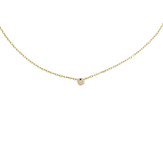 Illuminess™ Gold Vermeil 'Light Inside Her' Single Stone Necklace
