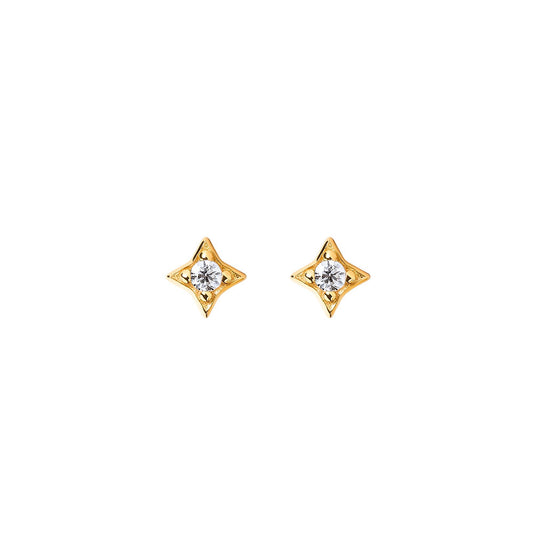 Illuminess™ Mini Gold Vermeil Star Studs