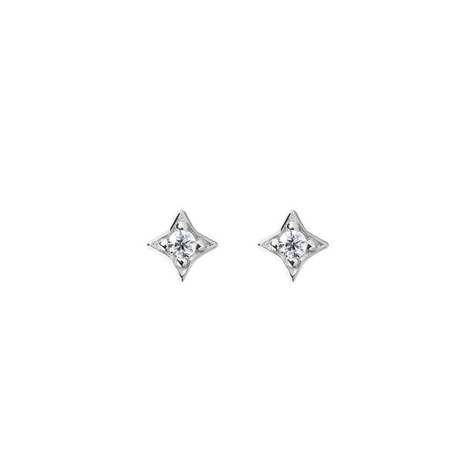 Illuminess™ Mini Sterling Silver Star Studs