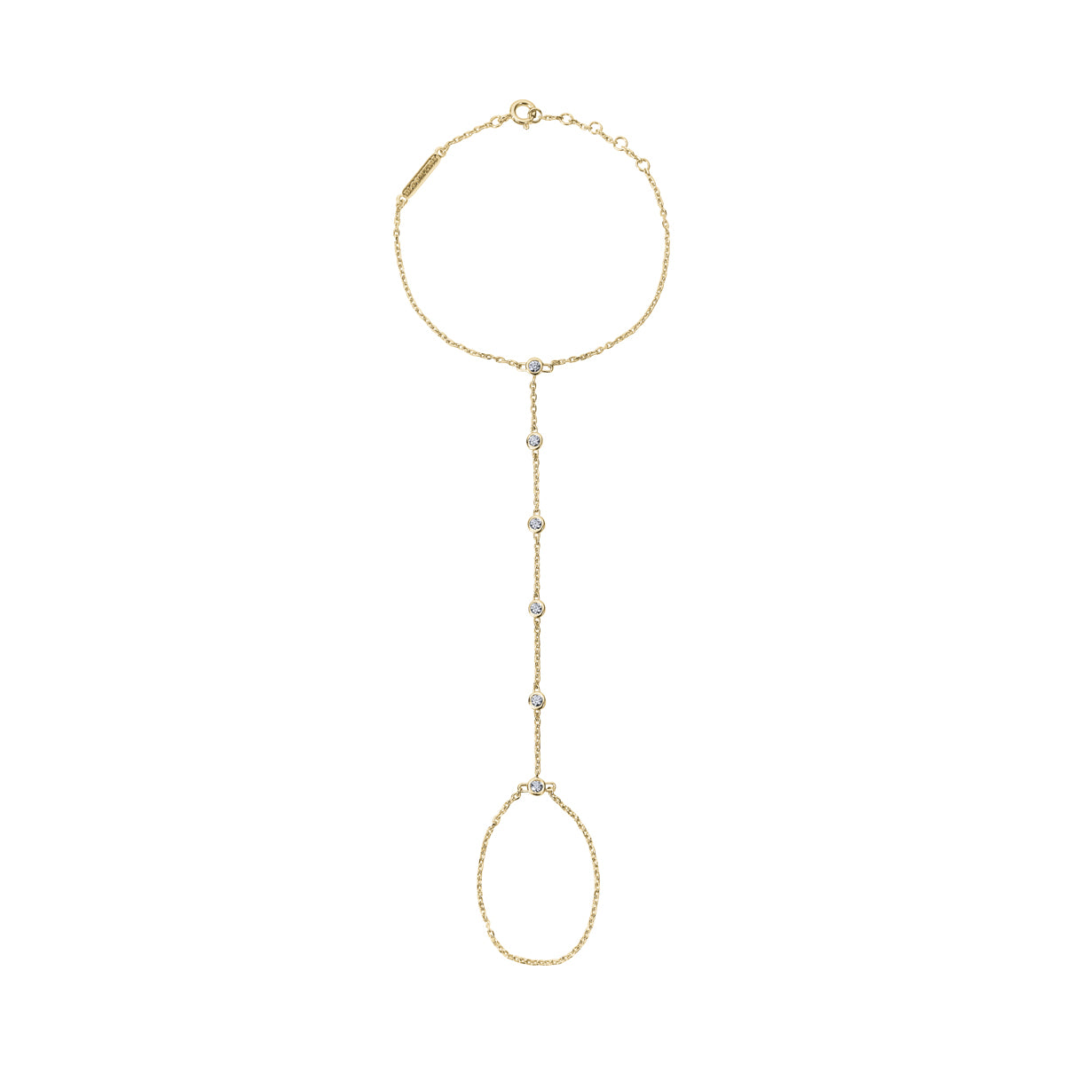 Illuminess™ Premium Gold Vermeil Sparkle Hand Chain image 0