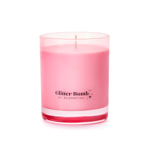 Pink Cosmos | Glitter Bomb™ Gift Candle Blackcurrant, Vanilla & Jasmine 230G image 0