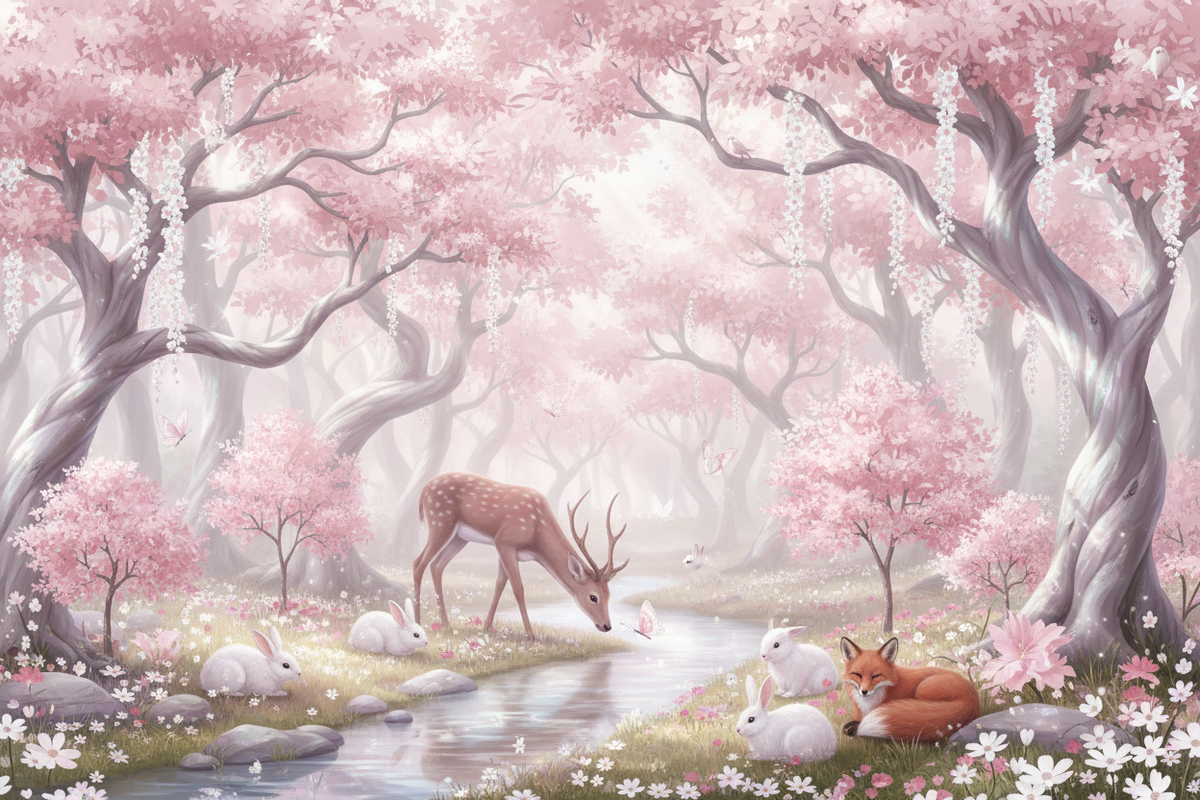 please use pink, whites and no humans