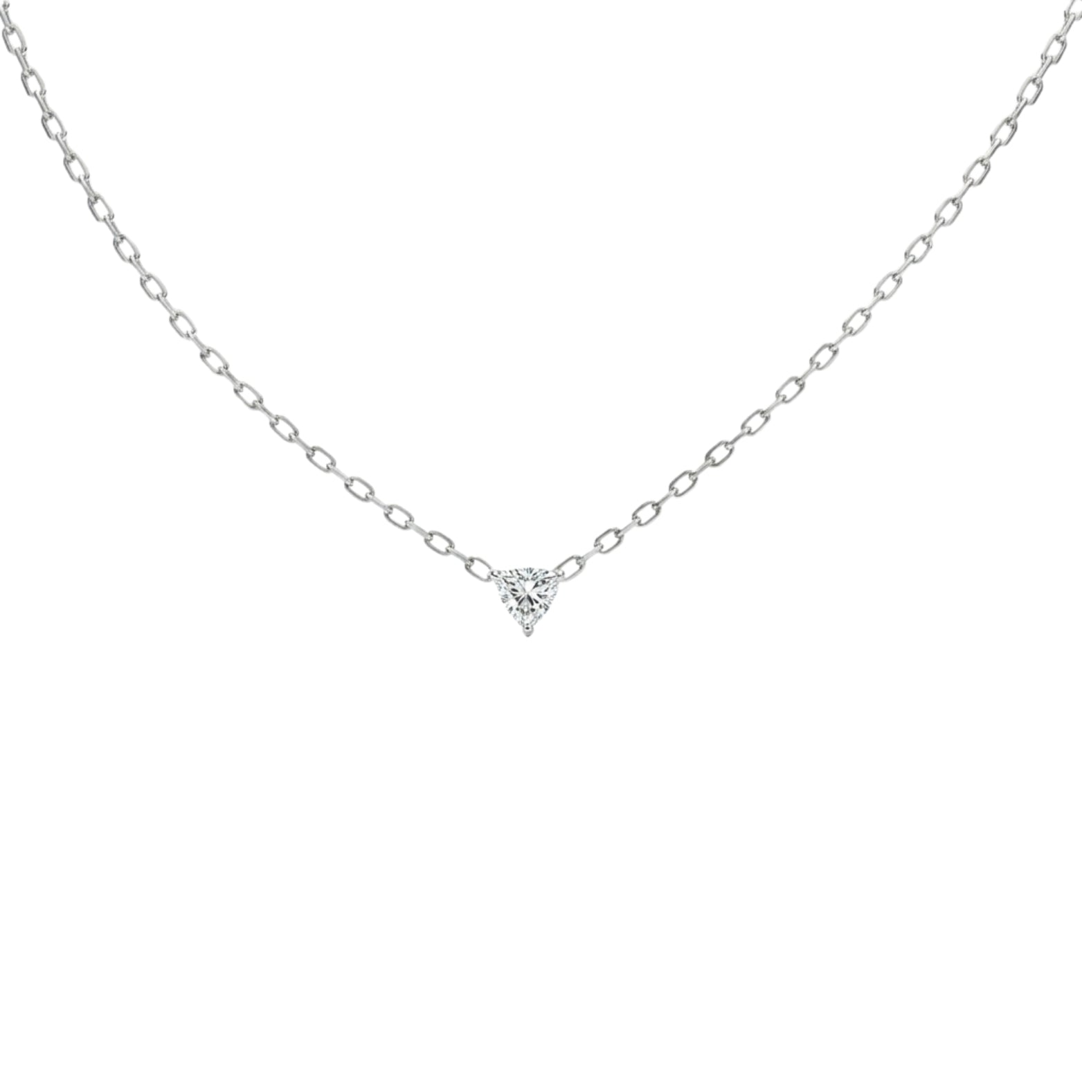 Illuminess™ Sterling Silver Trillion Necklace BLOOMTINE | Earth Angel HQ